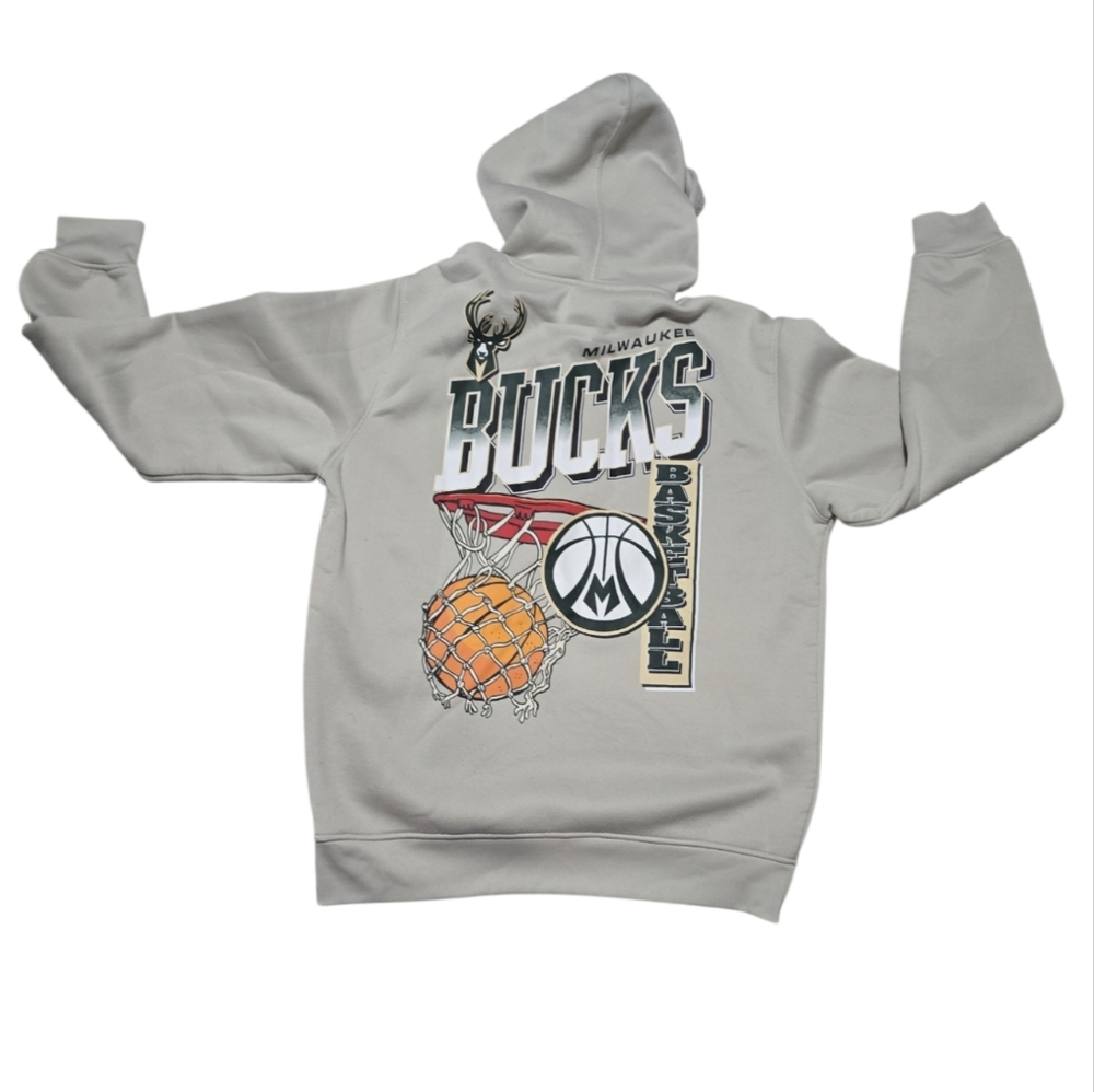 NBA Milwaukee Bucks Graphic Hoodie Men's Size Large